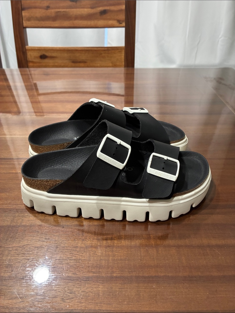 Womens Papillio by Birkenstock Arizona Chunky Slide Sandal - Picture 2 of 5